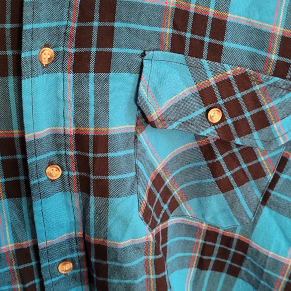 Vintage Northwest Territory Flannel Button-Up Long Sleeve Shirt - Picture 5 of 8
